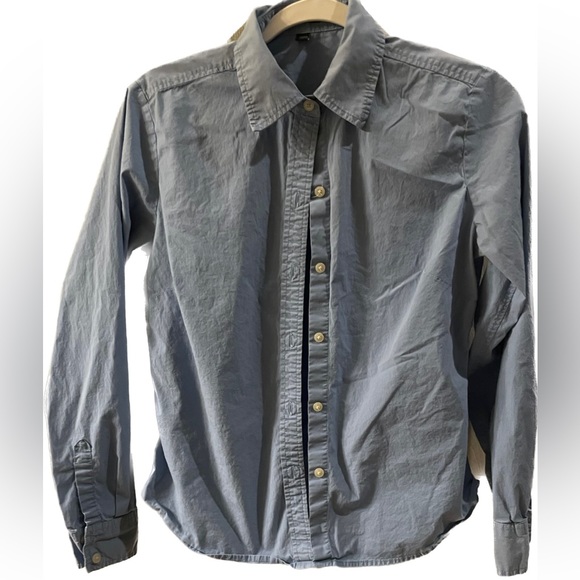 Gap Blue Fitted Stretch Shirt Size Medium, ladies shirt with collar - Picture 1 of 3